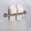 Space Aluminum Wall Mount Shoe Rack For Bathroom With Waterproof Adhesive Installation Modern Design For Home Organization