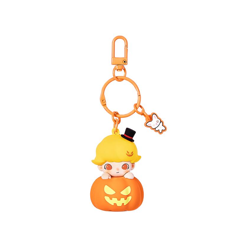 

New POP MART Quirky Carnival Collection Trend Based Products PPMT-2409-0028 Molly Pumpkin Glow Pendant