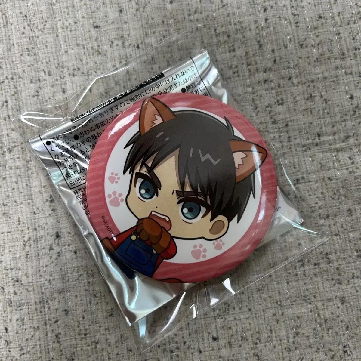 

Attack On Titan Attack On Titan Eren Yeager Cat Can Badge Goods