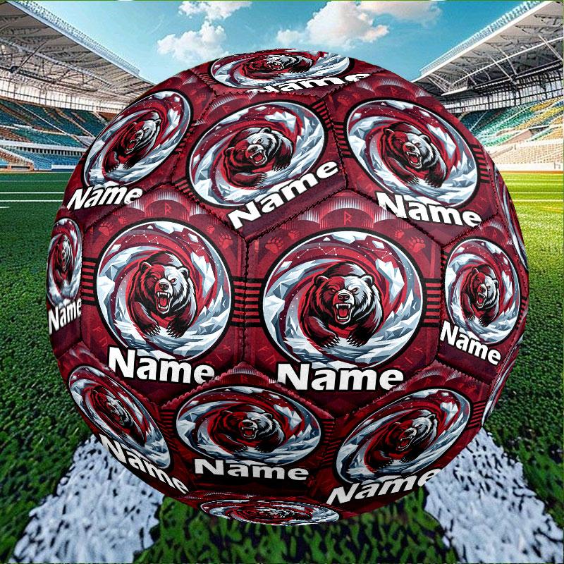 Custom Name Personalized North Sydney Bears Print Size 5 Soccer Ball Training & Match Football, for Team, Kicking, Gift for Football Enthusiasts