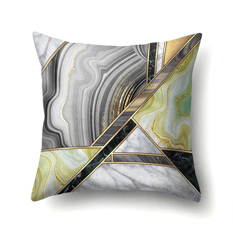 Geometric Simple Marble Print Pattern Cushion Cover Pillowcase Home Living Room Sofa Decorative Pillowcase