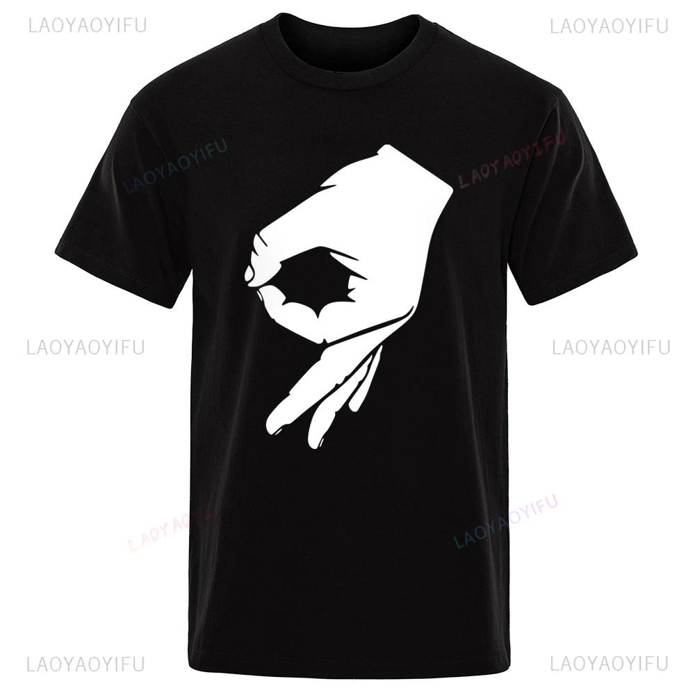 Ok Hand Sign Men Fashion Cotton Tshirt Most Popular in 2024 Arrival Summer Tops Funny Tee Shirt Hipster Mens Casual Shortsleev