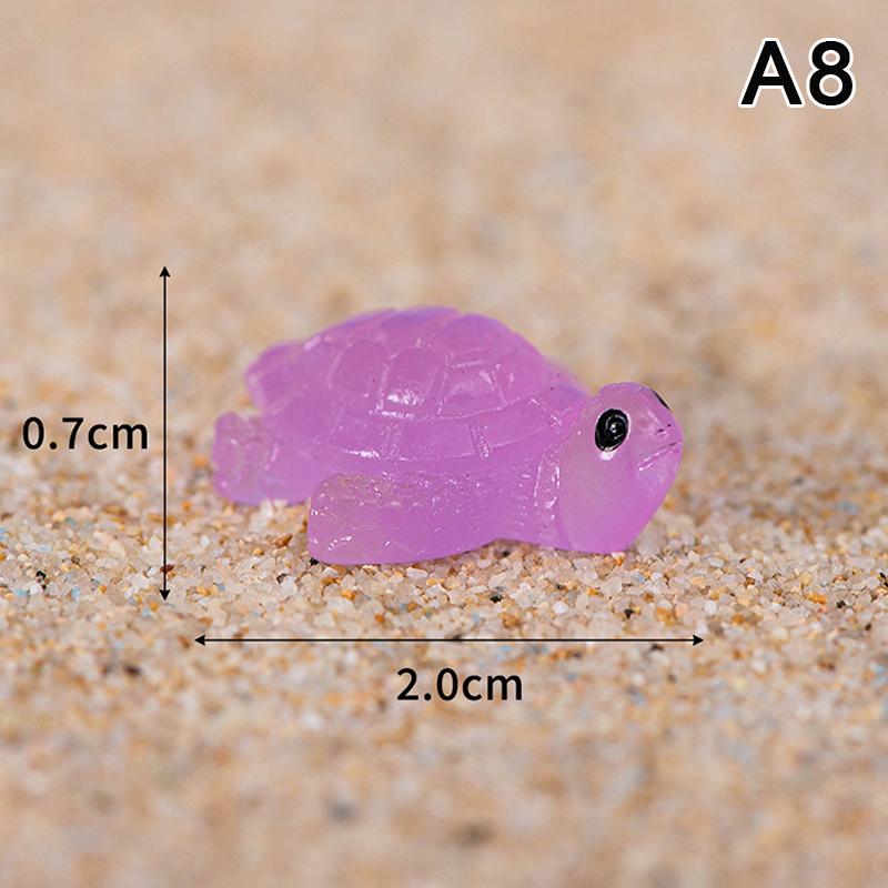 

Милый светящийся черепаха орнамент мини светящийся кулон животное микро сад ландшафт DIY украшения игрушки