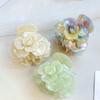 Gradient Color Camellia Hair Claw Korean Style Acetic Acid Hair Claw Flower Shark Clip  Gifts