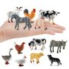 Simulation Plastic Animal Figurines Collection - Marine, Land & Insect Animals Miniature Set Toy for Kids Gift Playset Model