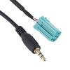 3.5mm Jack Aux Input Adapter Audio Cable For Renault Clio Megane 2005-2012