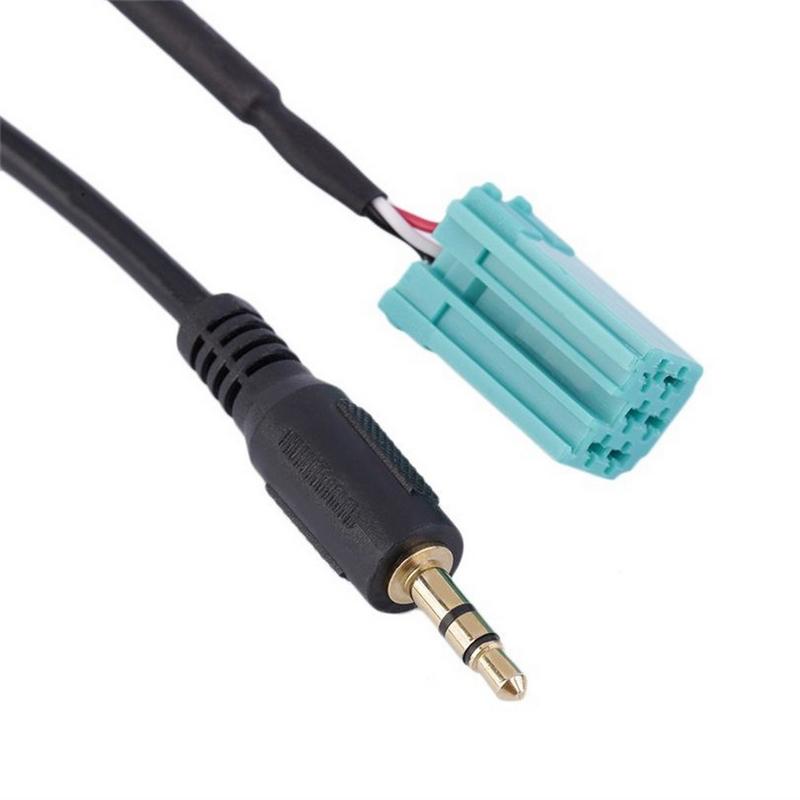 3.5mm Jack Aux Input Adapter Audio Cable For Renault Clio Megane 2005-2012