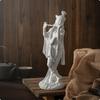 God Statue with Wind Instrument Religious Resin Hindu Figurine for Altar,