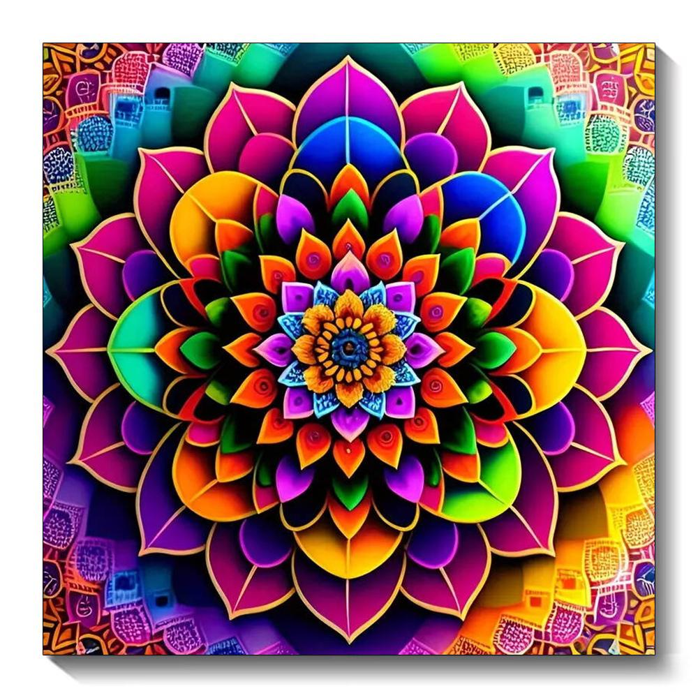 Diamond Painting Mandala DIY 5D Full Square Round Drill Embroidery Fantasy Mosaic Flower Wall Decorations Living Room New 2026
