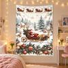 Christmas Printed Tapestry Wall Hanging For Bedroom Living Room Wall Decor Holiday Gift
