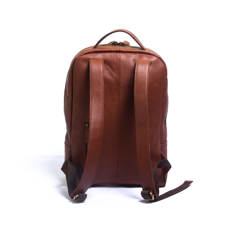 Handmade Leather Laptop Backpack: Personalized Travel Rucksack