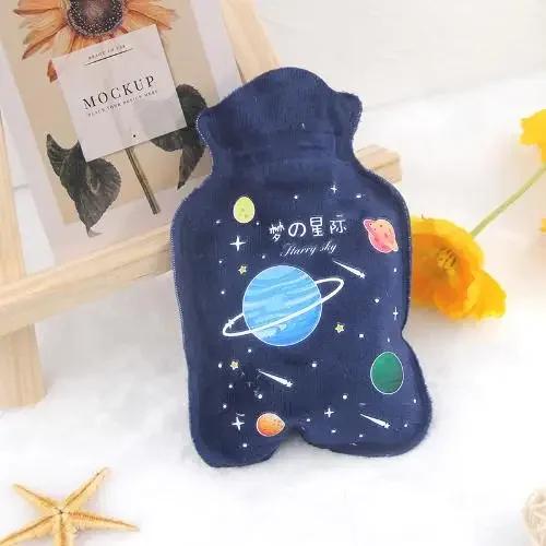 1Pc Lovely Cartoon Hand Po Warm Water Bottle Mini Hot Water Bottles Portable Hand Warmer Girls Pocket Hand Feet Hot Water Bags