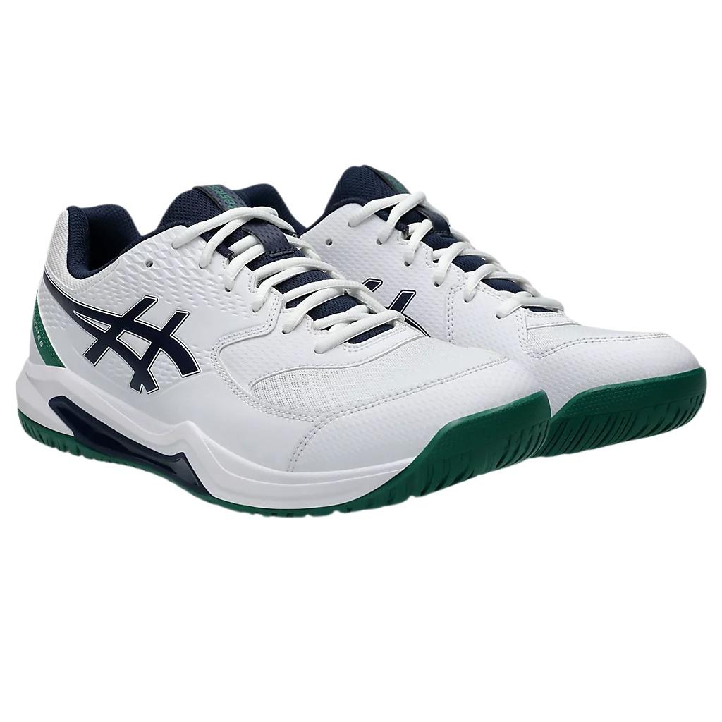 Asics Gel Dedicate 8 Low Top Tennis Shoes Men's White Wide Fit 1041A410-105