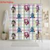 1Pc K-Pop Demon Hunters Print Waterproof Shower Curtain Multiple Sizes Of Privacy Hanging Curtain And 12 Hooks Easy Installation