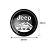 4 pieces 55/60MM car hub caps car badges tire center cap badges for Jeep JPB Renegade Wrangler JK Compass Grand Cherokee Gladiat AMV1