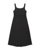 COVERNAT WOMAN Pleated Sleeveless Dress Black