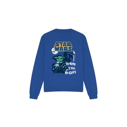 Star Wars Unisex Adult Swipe Grogu Sweatshirt