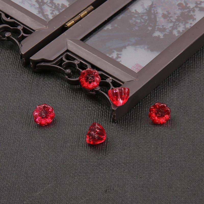 10mm Glass Lotus Seedpod Ancient-Style Hairpin for DIY Hanfu Headwear