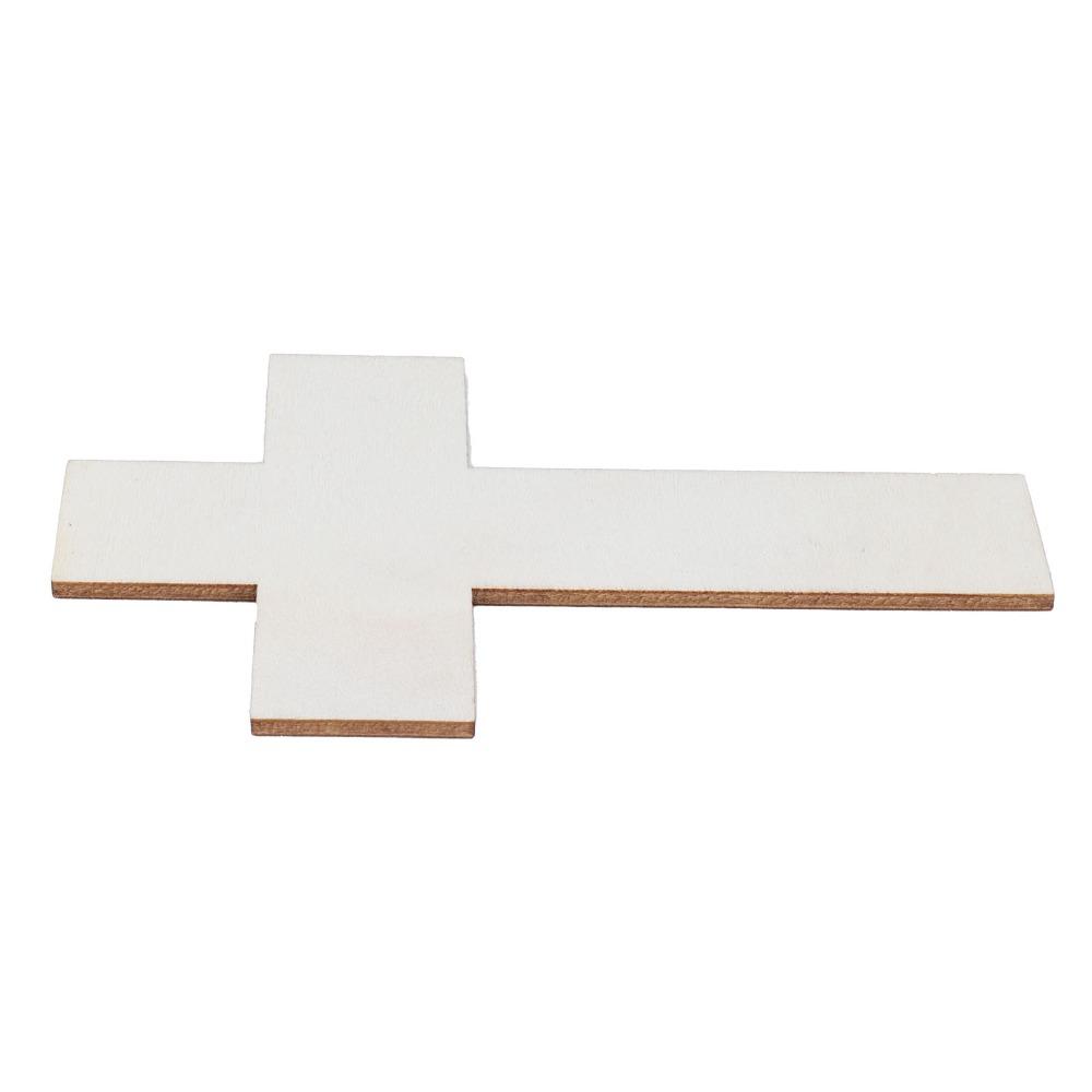 36Pcs Blank Design Lightweight Wood Cross Smooth Durable Wood Pieces Craft Ornaments Art Painting