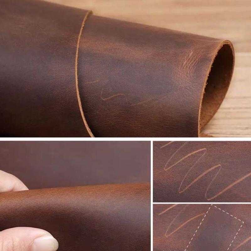 Leather Pencil Case Light Weight Fountain Pen Storage Bag Zippered Pencil Pouches For School Office Travel And Daily Use