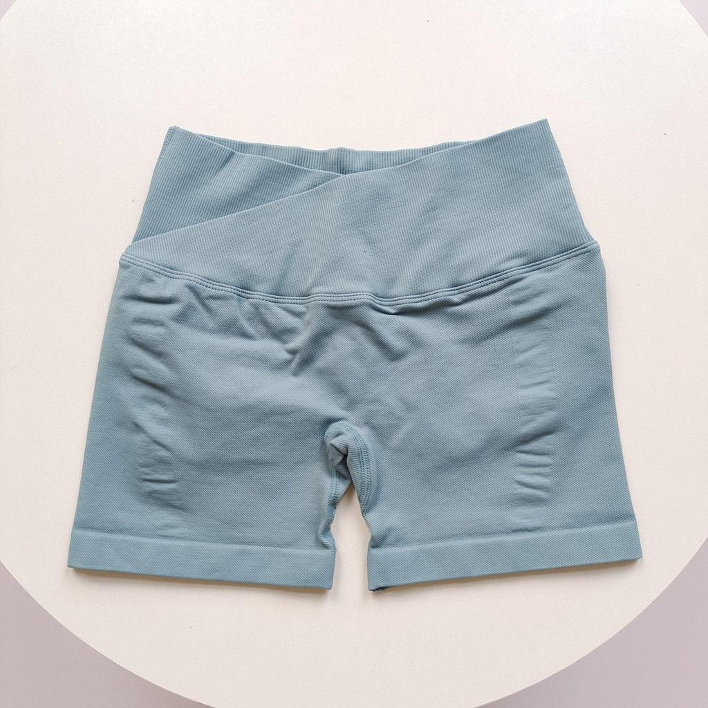 Women's High Waist Hip Lifting Yoga Shorts - European/American, Seamless, Three-Quarter Length, Perfect for Summer Sports
