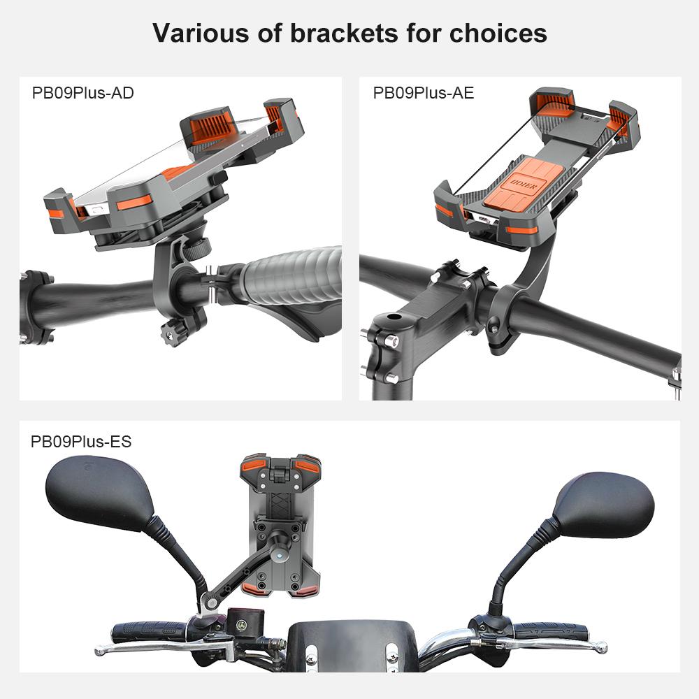 1S Quick Release One-Hand Phone Holder Flexible Motorcycle Vibration Damper for Bike or Motorcycle