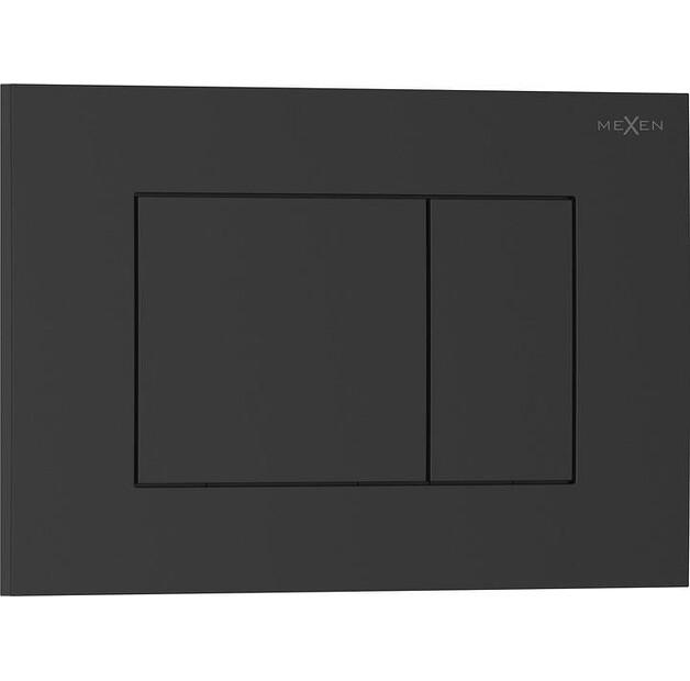 Клавиша смыва Mexen Tex 02 черная матовая 610202