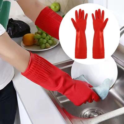 1 Ζευγάρι Παχιά Μανσέτες Γάντια Καουτσούκ Εξαιρετικά Μακριά Γάντια Καουτσούκ Κουζίνας Μανσέτες Ασφαλείας Εργασίας Κουζίνα