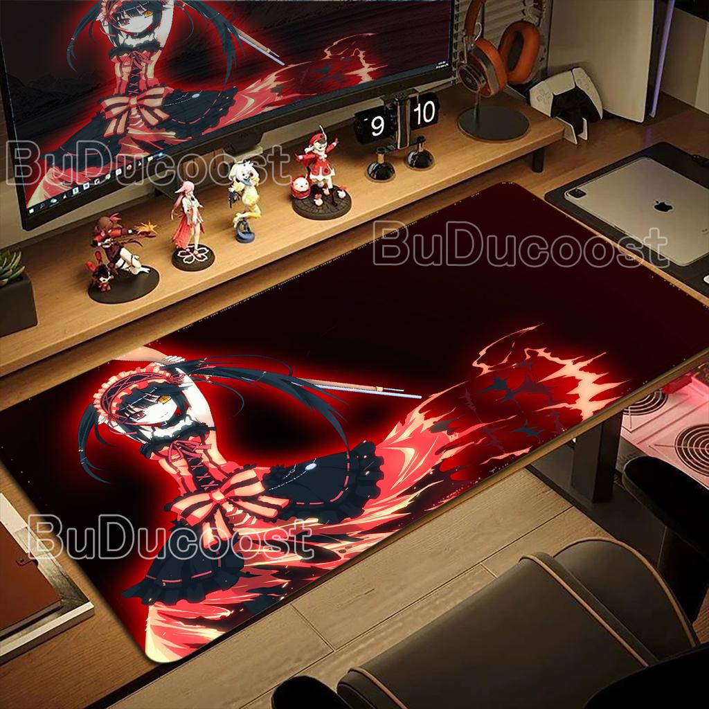 HD Printing Kawaii Girls Tokisaki Kurumi Mouse Pad Anime Date A Live Desk Mat Non-slip Mousepad Pc Computer Keyboard Accessories
