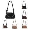 Street Style Small Chain Shoulder Bag With Magnet Closure For Daily Use