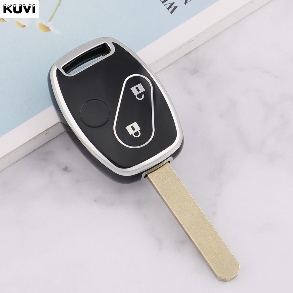 Fashion Tpu Car Remote Key Case Cover Shell For Honda Accord Civic Crv Cr-V Pilot Insight Ridgeline Protector Fob Accessories