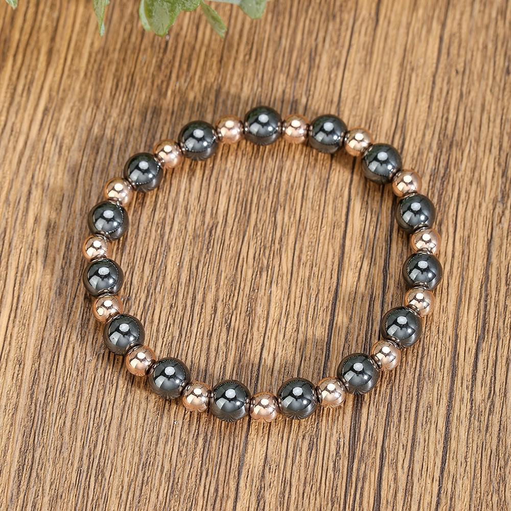 European Crystal Tiger Eye Elastic Bracelet, Natural Stone Beads Jewelry