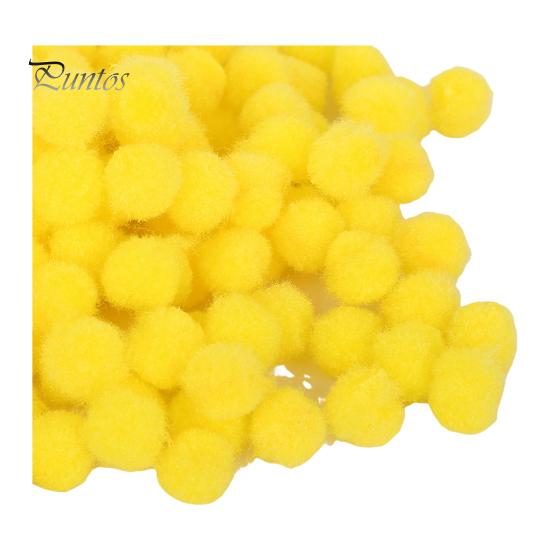 300 Pcs Pom Poms for Crafting 10mm Fluffy Felt Balls Solid Color Fuzzy Pompoms for Dolls Garland DIY Crafts Decorations