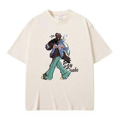 Rapper Kendrick Lamar They Not Like Us Mustard Say Drake Cartoon Style Grafik T-Shirt Herren Hip Hop Übergroße Mode T-Shirts