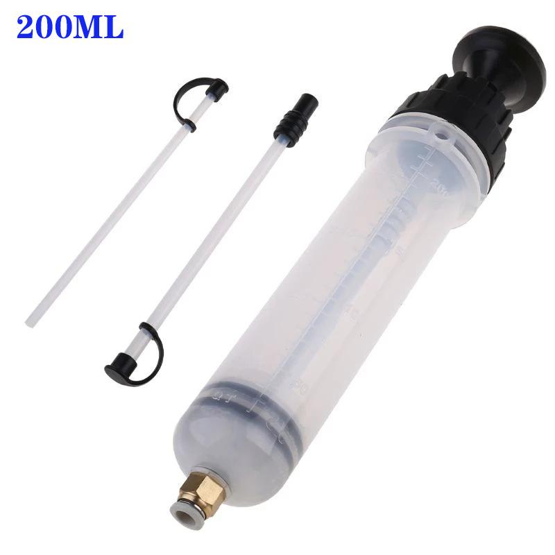 

New Car Oil Fluid Extractor Automotive Air Pump Filling Syringe Bottle Transfer Auto Fuel Extraction Pump Dispenser Hand Tools 200 ML