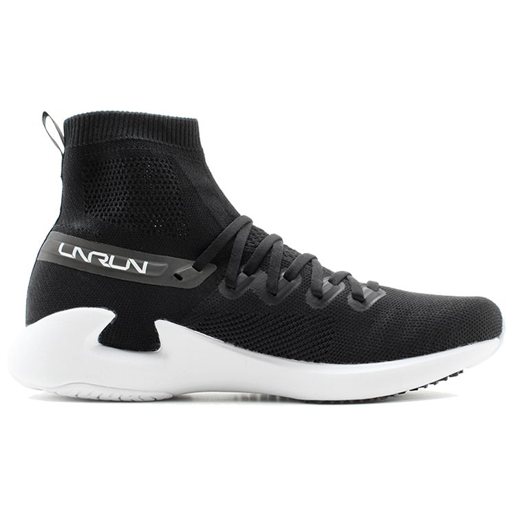 Li-Ning Seamless Professional Racing High-Top Running Shoes Women sneaker Black White ARBN004-1