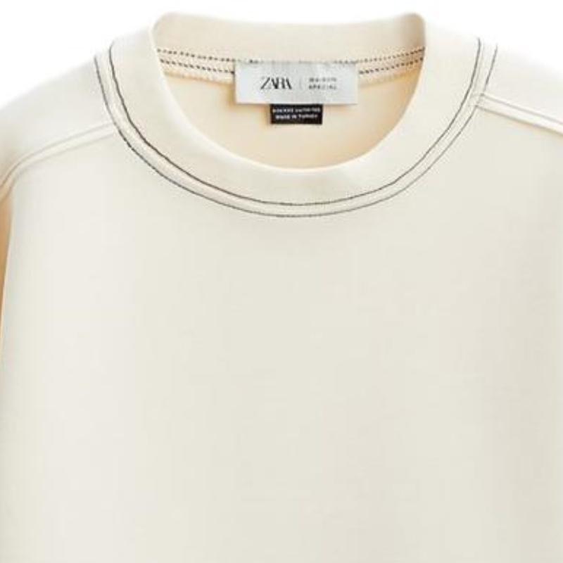 Zara Pulovr Ležérní Jednobarevná Mikina s Dlouhým Rukávem Dětská mikina 01198770712-33