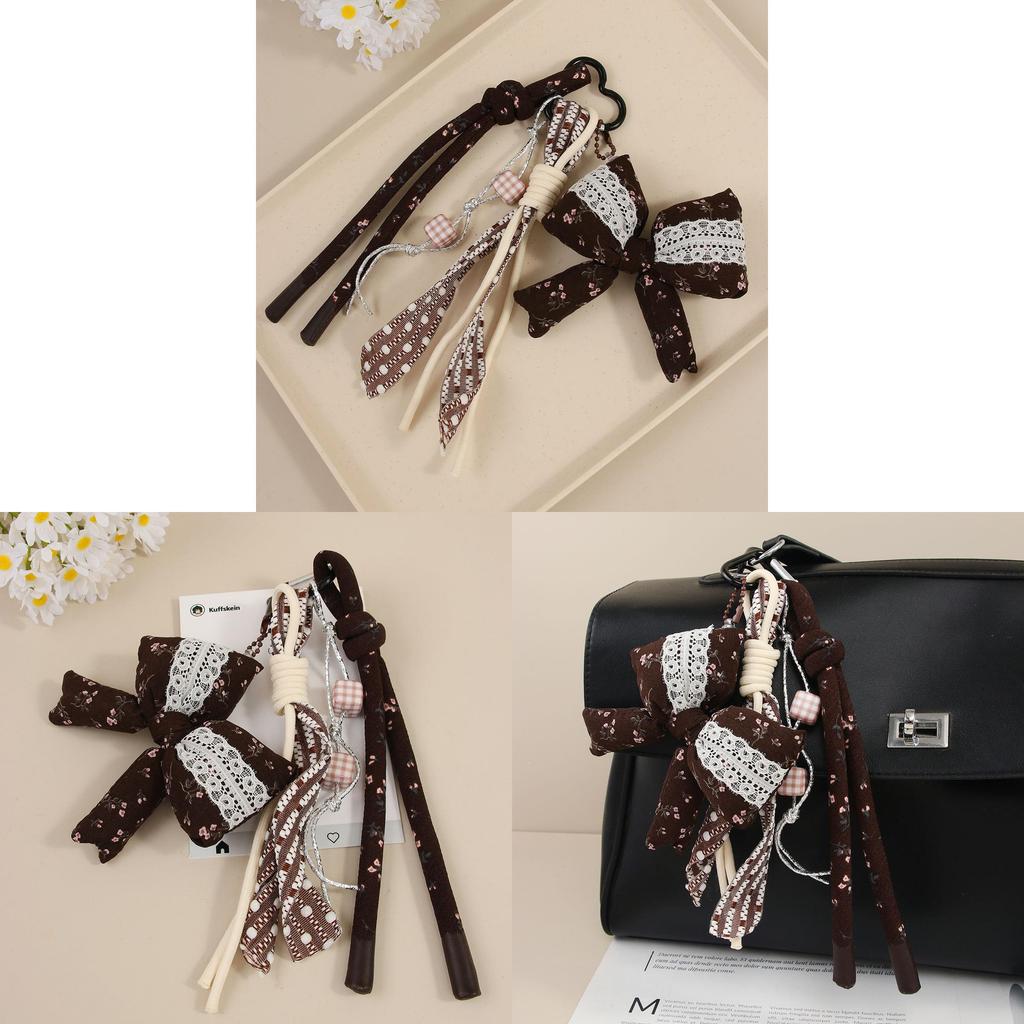 Fashion Butterfly Knot Bag Charm With Mixed Material For Summer