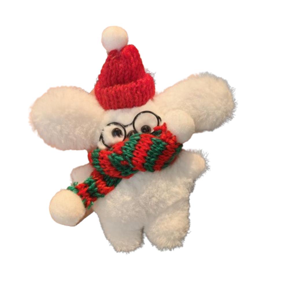 Cartoon Animal Christmas Dog Pendant Cute Plush Puppy Keychain Christmas Decorations