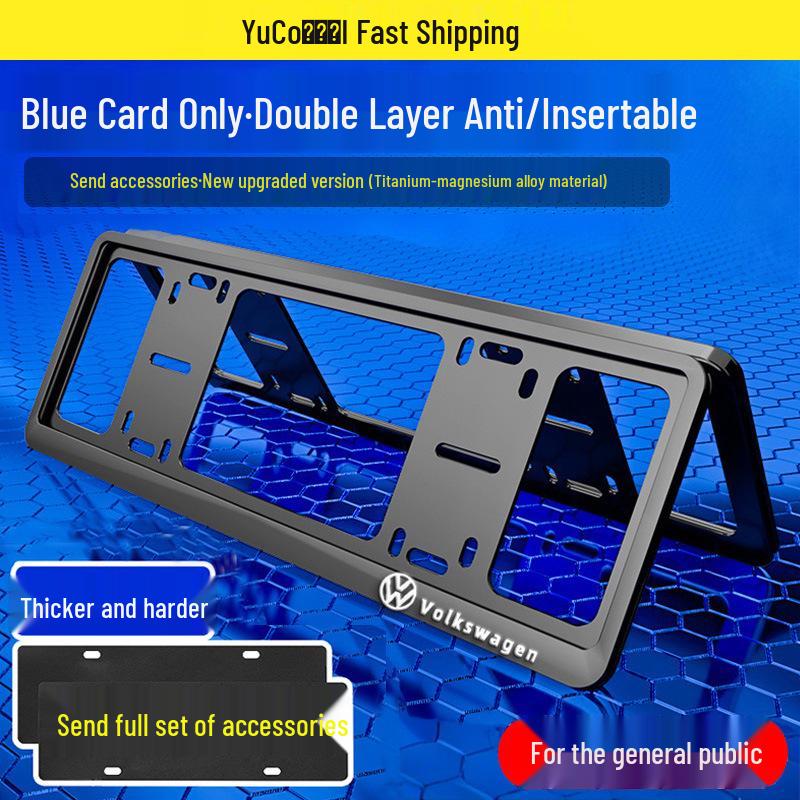 Rám registrační značky se vzorem z hliníkové slitiny s uhlíkovými vlákny pro vozidla s novým zdrojem energie