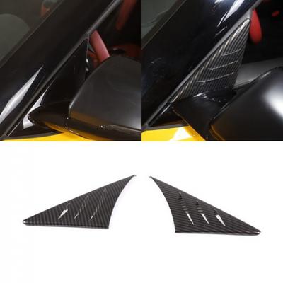 ABS Carbon Rearview Mirror Anti-wind Buffeting Deflector For Toyota Supra 19-22