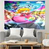Princess Peach Print Tapestry, Backdrop, Easy Setup, Ideal for Bedroom, Office & Living Room, with Aesthetic Wall Hanging Decor.