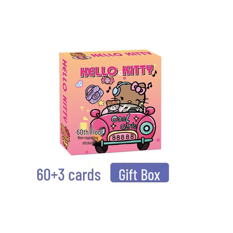 63 Kuromi KT Sanrio Stickers: Cute, Creative, Waterproof Cartoon Stickers for Kids