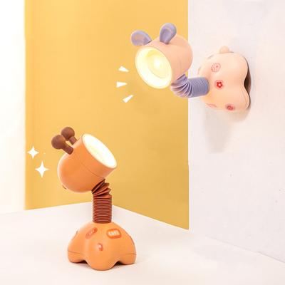 Cartoon Bedside Night Light Adorable Flicker Free Battery-Powered Mini Size Decorative Bedroom Night Lamp