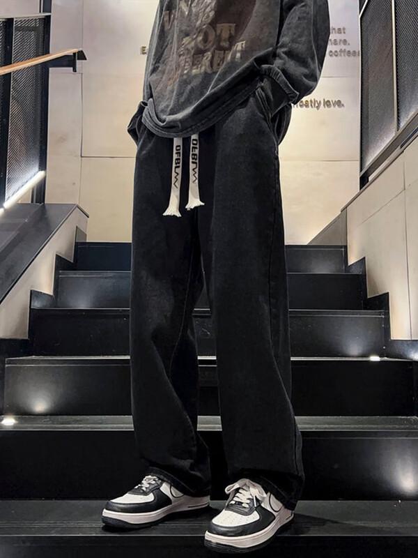 

Dingfengbaoluo DFS808 Мужские ретро широкие повседневные брюки