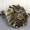 1pc Owl Mandala Automatic Open 8-Rib Windproof Umbrella, Travel & Commuting, Suitable for All Seasons