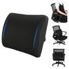 Black Back Pillow Rebound Memory Foam Pillow Car Chair Back Seat Rest Cushion