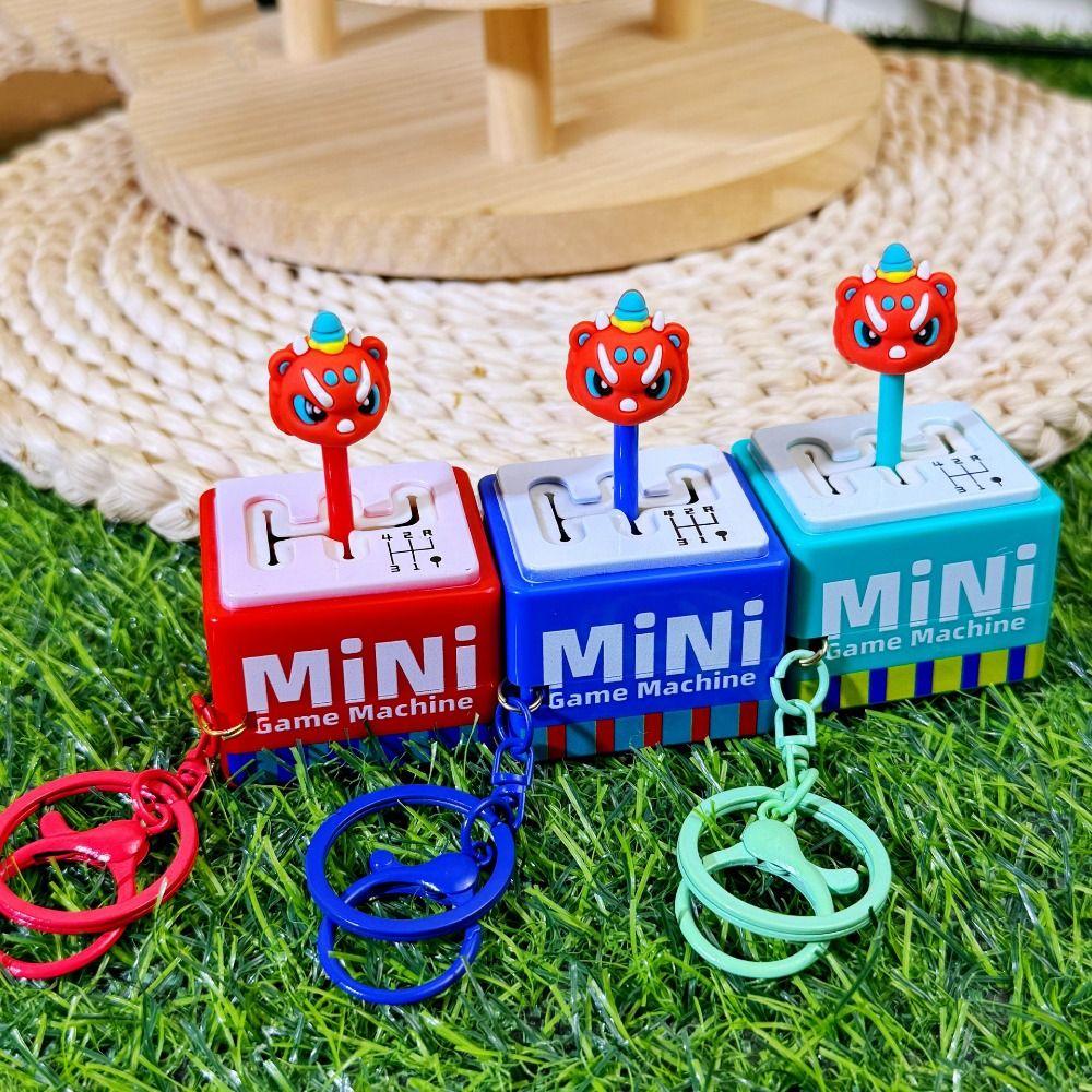 Game Keychain Shift Gears Voice Keychain Electronic Fingertip Button Key Ring Fun Gifts