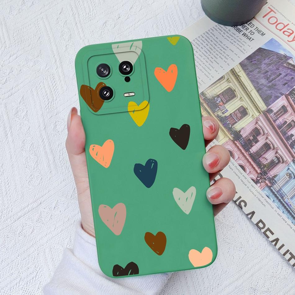 For Xiaomi 13 Pro Lite Civi2 Phone Cases Special Pattern Cover Camera Protection Smooth Liquid Silicone Anti fingerprint Shell