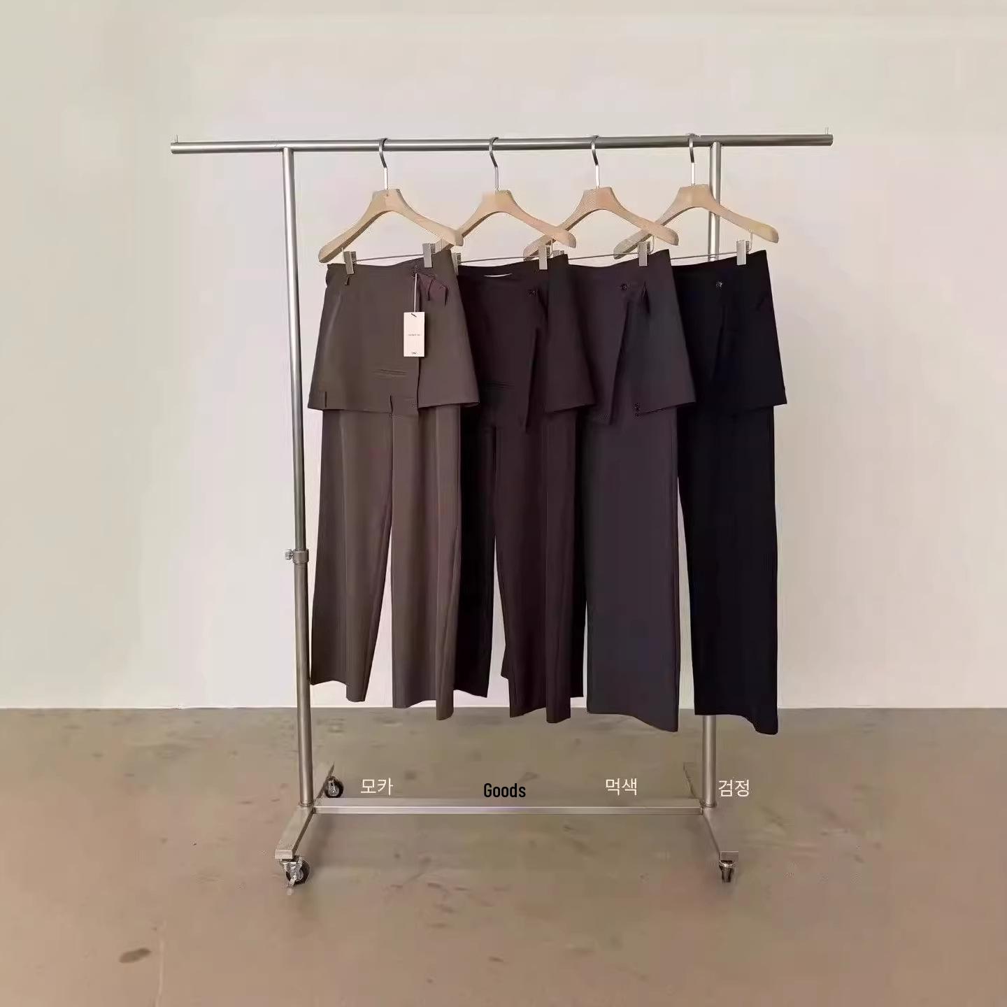 Korean Spring 2026 High-Waisted Wide-Leg Slimming Dress Pants for Women S